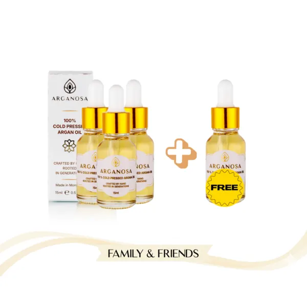 Arganosa argan oil 4 × 15 ml (3 + 1 free)